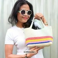 ราคา SHAIKOKORO Crochet Bag Cotton Rope กระเป๋าถักเชือกฟอก กระเป๋าถือ กระเป๋าแฮนด์เมด แนะนำ (1733230295204202023)
