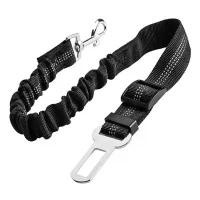 ราคา [COD] Dog safety leash pet car seat belt dog traction seat belt buffer elastic safety rope traction leash dog traction leash (1733343141851661461)