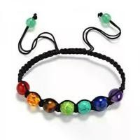 ราคา Classic 7 Chakra Beads Bracelet Natural Stone Black Rope Braided Yoga Reiki Healing Balance Bracelets & Bangles For Women Men Je (1733215902942725962)