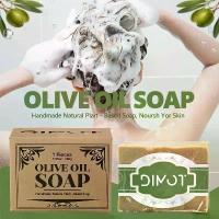 ราคา Olive Oil Soap Bar - Handmade Natural Plant-Based Soap for Face, Body & Hair, with Olive Fruit Oil, for Moisturizing 200g [COD] (1733375874553448399)