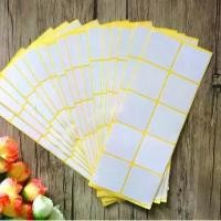 ราคา [COD] 100PCS New White colour Square design kraft Blank Sealing sticker DIY gift package label paper stickers (1733381585603823038)
