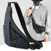 ราคา New Men's Crossbody Bag Casual Men's Bag Trendy Shoulder Bag Outdoor Travel Phone Bag Sticker Backpack for Men (1733450764521867226)