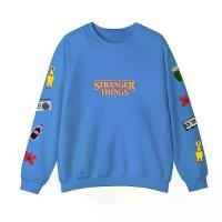 ราคา era-won เสื้อยืดแขนยาว รุ่น Sweater Oversize สกรีน stranger things สี BU (1733308976107390306)