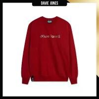 ราคา DAVIE JONES เสื้อสเวตเตอร์ Logo Oversized Fit Sweater SW0073 สีแดง ขายร้อน (1733361522409113259)
