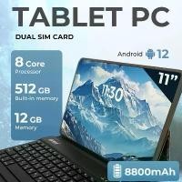 ราคา [COD] แท็บเล็ต pad 7 Pro 10.1 นิ้ว WiFi4G/5G 12GB+ 512GB 4G/5G/WIFI Dual SIM คีย์บอร์ด Android12-TableT พร้อม Bluetooth 4.1 ไอแพด (1733365893921212020)