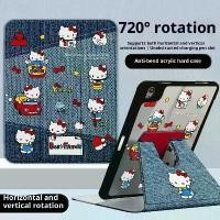 ราคา MINISO Hello Kitty For iPad Case Funda ipad A16 10th 11th Gen Protective case Air 3 4 5 M2 M3 Pro 4 5 6 M4 Mini 6 7 Tablet Cover [COD] (1733389430712666090)