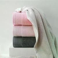 ราคา Pure cotton bath towel, long staple cotton, soft, highly absorbent, thick, large bath towel for home use. Bath towels for couples and adults. (1733200522844341388)