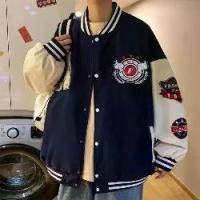 ราคา Towel Embroidery Fashion Trend Youth Hip-Hop Couple Baseball Jacket Men and Women Baseball Jacket Patchwork (1733458814013441995)