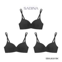 ราคา SABINA BRALESS เสื้อชั้นใน Invisible Wire (Set 3 ชิ้น) (ไร้โครง) รุ่น Pretty Perfect รหัส SBXU8301BK สีดำ แนะนำ (1732895144440726961)