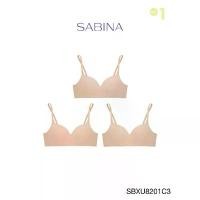 ราคา Sabina เสื้อชั้นใน (Set 3 ชิ้น) Invisible Wire (ไม่มีโครง) รุ่น Pretty Perfect รหัส SBXU8201C3 สีเนื้อเข้ม ขายร้อน (1733046852763486061)