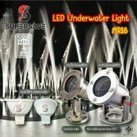 ราคา โคมไฟใต้น้ำใสหลอดMR16 ตัวโคมเป็นสแตนเลส304 LED Underwater light lamp holder,IP68,Wire:2M Stainless steel (1733090443866507087)