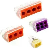 ราคา 100 PCT-104 Four-Hole Wire Connectors Quick Splice Household Hard Wire Terminals Electrician Wire Joiner (1733153597039084777)