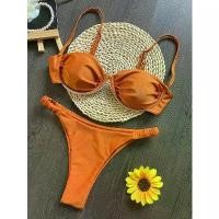 ราคา Sexy 3D Flower Bikini Set 2025 Women Black White V Wire Underwired Micro Mini Swimsuit Beach Bathing Suit Pleate Thong Swimwear (1733246853495883483)