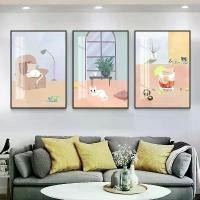 ราคา 【จัดส่งทันที】 (1 ชุด 3 รูป) ภาพติดผนัง รูปภาพติดผนัง ภาพติดผนังแต่งบ้าน รูปภาพ กรอบรูปมินิมอล รูปภาพติดผนัง มินอมอล รูปติดผนังแต่งห้อง ของตกแต่งห้อง กรอบรูป วอลเปเปอร์ติดผนัง รูปติดผนัง (1732707749064