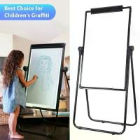 ราคา ไวท์บอร์ดรูปตัวยูแบบพกพา, กระดาน Flipchart สองด้าน, กรอบอลูมิเนียม, พับได้, พร้อมขาตั้ง, เหมาะสำหรับการสอนในชั้นเรียน, สีดำ, เครื่องมือเขียน (1732874999313237933)