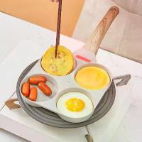 ราคา GUEENQgrrfrsdhgdstwefshangmao แนะนำวันนี้ กระทะ Nonstick 4 หลุมกระทะไข่หินแกรนิตสีขาวกระทะแฮมเบอร์เกอร์ 18.5 ซม. (1733349864218789038)