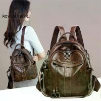 ราคา แนะนำ แนะนำ กระเป๋าเป้ Royal Bagger สำหรับผู้หญิงและเด็กผู้หญิง หนัง PU คุณภาพสูง แฟชั่นใหม่ กระเป๋าทำงานกลางแจ้ง กระเป๋าสะพายไหล่ความจุสูง กระเป๋าเดินทาง กระเป๋าสะพายข้าง กระเป๋าถืออเนกประสงค์TikTok 