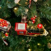 ราคา ชุดรถไฟฟ้าคริสต์มาส ของเล่นรถรางพร้อมเพลง ซานตาคลอส รถไฟรางกลม ของเล่น ตกแต่งต้นคริสต์มาส (1733275906911143282)