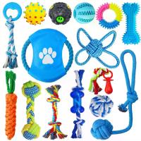ราคา ของเล่นสุนัขลูกสุนัข 15 ชิ้น หลากหลายชนิด สำหรับลูกสุนัขกำลังงอก ของเล่นเคี้ยว พร้อมเชือก ของเล่น ลูกบอลใส่ขนม และของเล่นส่งเสียงสำหรับลูกสุนัขและสุนัขตัวเล็ก (1733389019730314891)