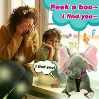 ราคา ตุ๊กตาช้างเต้นดนตรี ของเล่น Peekaboo ร้องเพลง มีหูขยับได้ ของขวัญน่ากอดนุ่ม ๆ เหมาะสำหรับวันเกิด (1732775391776966342)