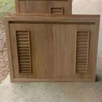 ราคา บานซิงค์ไม้สัก ห้องครัว ไม้สักแท้ 100% • สินค้าพรีออเดอร์10-15วัน• (1732659472467265442)