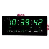 ราคา จัดส่งภายในประเทศไทย นาฬิกาดิจิตอล LED DIGITAL CLOCK แขวนผนัง รุ่น 3615 (ตัวเลขสี เขียว) ตกแต่งบ้าน ห้องครัว (1732860486545933404)