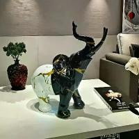 ราคา รูปปั้นช้างเรซินสไตล์นอร์ดิกหรูหรา 1 ชิ้น สีดำ สีทอง และสีขาวลายหินอ่อน เหมาะสำหรับตกแต่งบ้านและห้อง ตั้งโชว์ในห้องนอน ห้องครัว ห้องนั่งเล่น หรือห้องสวดมนต์ (1733063326368696253)