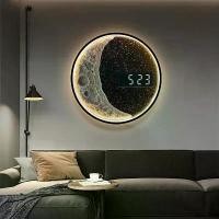 ราคา โคมไฟติดผนังพระจันทร์, ดีไซน์ทันสมัย, สำหรับห้องนั่งเล่น, ห้องนอน, ห้องเด็ก, โซฟา, ไฟพื้นหลังทรงกลม, ตกแต่งสร้างสรรค์, นาฬิกาและโคมระย้า (1732112903265093676)