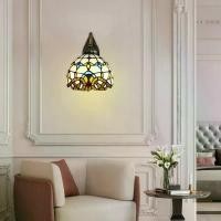 ราคา โคมไฟติดผนัง 2 ชิ้น โคมไฟกระจกสี โคมไฟสำหรับตกแต่งภายใน โคมไฟกระจกสีสไตล์วินเทจ เหมาะสำหรับห้องนอน ห้องนั่งเล่น และการตกแต่งบ้าน (1733361218986739251)