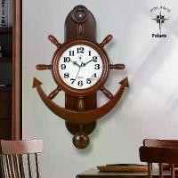 ราคา นาฬิกาแขวนผนังโพลาริส เฮล็มส์แมน แฟชั่น สไตล์ชนบท ห้องนั่งเล่น ดีไซน์พวงมาลัยเรือสร้างสรรค์ เงียบสงบ นาฬิกาลูกตุ้ม (1733443937497220527)