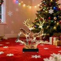 ราคา รูปปั้นเรซิ่น กวางคู่ สัญลักษณ์การเคลื่อนไหวและการออกแบบคลื่นรัก ตกแต่งบ้านสุดหรู เหมาะสำหรับทางเข้า ห้องนั่งเล่น และสำนักงาน เหมาะสำหรับไอเดียของขวัญคริสต์มาส (1732926000381855187)