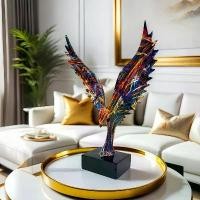 ราคา รูปปั้นนกอินทรีสไตล์ยุโรปสำหรับตกแต่งบ้าน รูปลักษณ์มีเท็กซ์เจอร์และสีสันสวยงาม รูปปั้นสัตว์ รูปปั้นนกอินทรี ตัวเลือกสำหรับผู้ที่ประสบความสำเร็จ ของขวัญวันพ่อ ห้องนั่งเล่น รูปปั้นตกแต่งทางเข้า (1733430