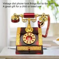 ราคา กล่องดนตรีโทรศัพท์แบบหมุนสไตล์ย้อนยุค โทรศัพท์พื้นฐานคลาสสิก กล่องดนตรีสำหรับตกแต่งบ้าน ห้องนั่งเล่น ร้านกาแฟ บาร์ ตกแต่งสร้างสรรค์ เครื่องประดับโทรศัพท์เก่าแบบปุ่มกด สำหรับตกแต่งบ้าน (173306330374173
