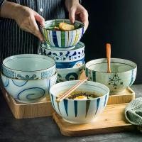 ราคา ชามก๋วยเตี๋ยวเซรามิก เพ้นท์มือ สไตล์เรโทร ชามลึก ชามขนาดใหญ่ เหมาะสำหรับใช้ในบ้าน ชามซุป ชามร้านก๋วยเตี๋ยว ชามร้านอาหาร ชามราเมน ชามลึก จาน เปล งาน สีดํา ถาด ใส่ อาหาร ถาด ใ (1732860901758436402)