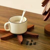 ราคา ชุดแผ่นรองกันความร้อนไม้เนื้อแข็ง แผ่นรองโต๊ะทนความร้อน ดีไซน์รูปต้นไม้ คุณภาพสูงประณีตที่รองแก้วสำหรับใช้ในบ้าน แผ่นรองจานกันความร้อน โต๊ะไม้พับได้ตามธรรมชาติ เหมาะสำหรับจาน อาห (1733374507879073381)