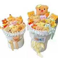 ราคา ช่อดอกไม้ของเล่นตุ๊กตาหมีเนยสำหรับวันคริสต์มาสและวันวาเลนไทน์ สำหรับแฟนสาว เพื่อนสนิท การ์ตูน ของขวัญวันเกิดที่สร้างสรรค์ กระทง ขนมปัง อาหาร ปลา ของ ชําร่วยงาน แต่ง ร้าน สังฆภัณฑ์ ใกล้ ฉัน (1733383852