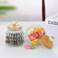 ราคา โหลแก้วตกแต่งพร้อมฝาไม้ ขนาด 1 ชิ้น ความจุ 13.5 ออนซ์ เหมาะสำหรับเก็บคุกกี้ ลูกอม ชา ของว่าง เมล็ดกาแฟ และอาหารสัตว์ ใช้ซ้ำได้ ภาชนะทรงกลมสำหรับจัดระเบียบครัว โหลคุกกี้ โหลนมผง โหลอาหารสุนัข (17331397