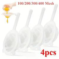 ราคา ที่กรองอาหารแบบใช้ซ้ำได้, ด้ามยาว, หูคู่, มีฟังก์ชั่นป้องกันการลื่นไถล, ตาข่าย 100/200/300/400, เหมาะสำหรับนมถั่วเหลือง, นม, กาแฟ, ชา, คีเฟอร์, น้ำผลไม้, เครื่องล้างจานปลอดภัย, 4 ชิ้น (173298852838699