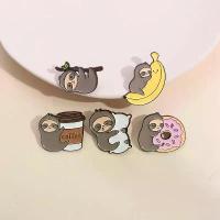 ราคา [เก็บเงินปลายทาง] เข็มกลัดเคลือบรูปสลอธสุดขี้เซาและน่ารัก สลอธ กาแฟ โดนัท ของหวาน เข็มกลัดติดปกเสื้อ กระเป๋า เสื้อผ้า เครื่องประดับตกแต่งการ์ตูน เข็มกลัดโลหะ (1733032004075489231)