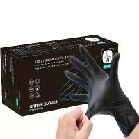 ราคา ถุงมือไนไตรสีดำแบบใช้แล้วทิ้ง 140 ชิ้น คุณภาพสูง ทนทาน กันน้ำ เหมาะสำหรับทำความสะอาดห้องครัว ล้างจาน ทำสีผมสัก สัตว์เลี้ยง ทำความสะอาดในครัวเรือนทุกวัน เครื่องมือพื้นฐานอเนกประสงค์ และปลอดฝุ่นน้ำยาง (