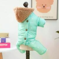 ราคา เสื้อฮู้ดดี้ ลายจุดสีเขียวไดโนเสาร์ อบอุ่นและหนา จั๊มสูทสี่ขา เสื้อแจ็คเก็ตขนแกะหนา สำหรับสุนัขขนาดเล็ก เช่น บิชอน ปอมเมอเรเนียน และตุ๊กตาหมี เสื้อผ้าสุนัข (1733099033308661025)