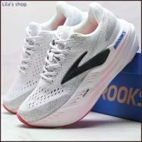 ราคา รองเท้าวิ่ง Brooks Glycerin Max กันกระแทก เหมาะสำหรับมาราธอน หนา สีขาวและสีเทา กีฬากลางแจ้ง (1732651473064593333)