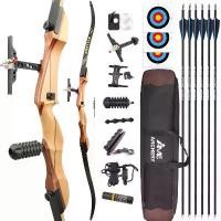 ราคา AMEYXGS 66 68 70 inch recurve bow 14-40lbs archery wooden bow (1732754077488285053)