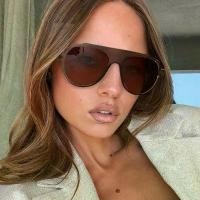 ราคา [COD] Vintage Brand Designer Oversized Pilot Sunglasses Women For Men Fashion Popular Big Frame Luxury New Sun Glasses Punk Eyeglasses (1733162403093841539)