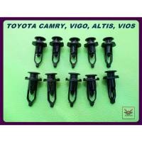 ราคา ✹FRONT BUMPER LOCKING CLIP SET "BLACK" For TOYOTA CAMRY VIGO ALTIS VIOS // กิ๊บล็อคกันชนหน้า✽ (1732498963566593318)