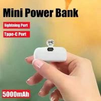 ราคา [COD] Mini Power Bank Mobile Phone Portable Auxiliary Backup Battery For iphone Samsung Xiaomi External Battery Charger (1733350168288724871)