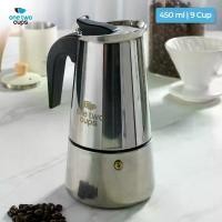 ราคา One Two Cups Espresso Coffee Maker Moka Pot 450ml 9 Cup - Z20 - สีเงิน (1732708765998745511)