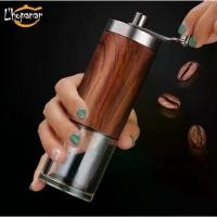 ราคา เครื่องบดกาแฟมือหมุนสำหรับพกพา สไตล์วินเทจ-ย้อนยุค Stainless steel hand coffee grinder Simpler (1732815843740518110)