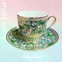 ราคา [COD] [Tiktok]ชุดชา/กาแฟเบญจรงค์ลายเต็ม 200 ml Tea/coffee cup and saucer (full design) by JJ Benjarong (1732991821291488981)