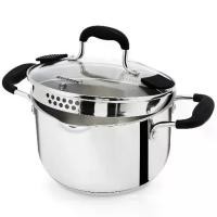 ราคา LAHOME 3L หม้อสตูลทรงสูง(stock pot)ฝาแก้ว สแตนเลส หม้อสตูว์ Stainless Steel Stock Pot Cooker (1733439874342029260)